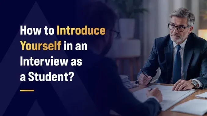 How to Introduce Yourself in a Job Interview